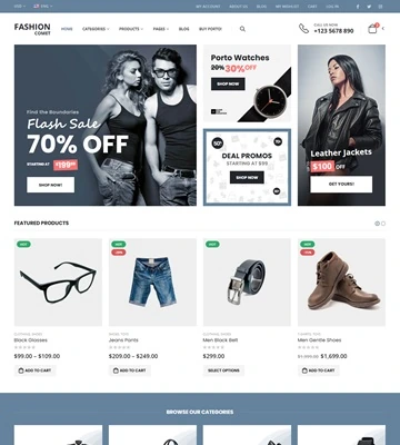 Storecomet online store fashion and beauty theme